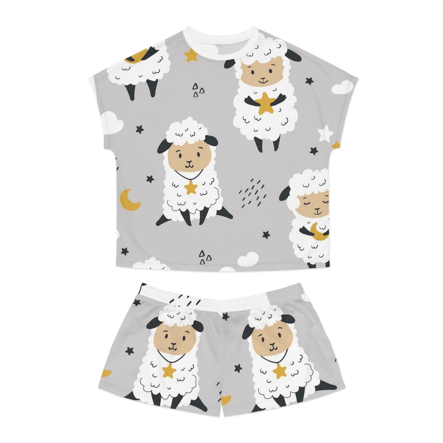 Pajama Set Short - Sheep Pattern