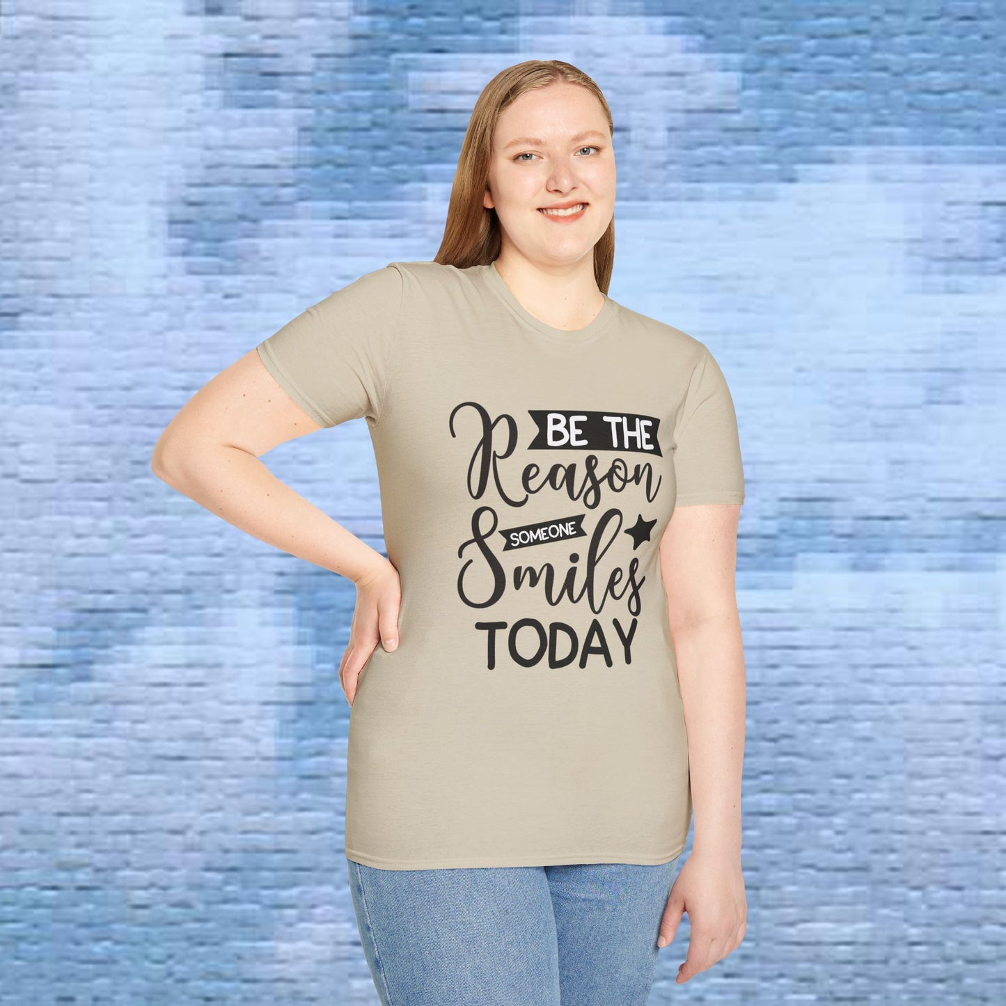 Be the Reason Someone Smiles Today - Unisex Soft-style T-Shirt