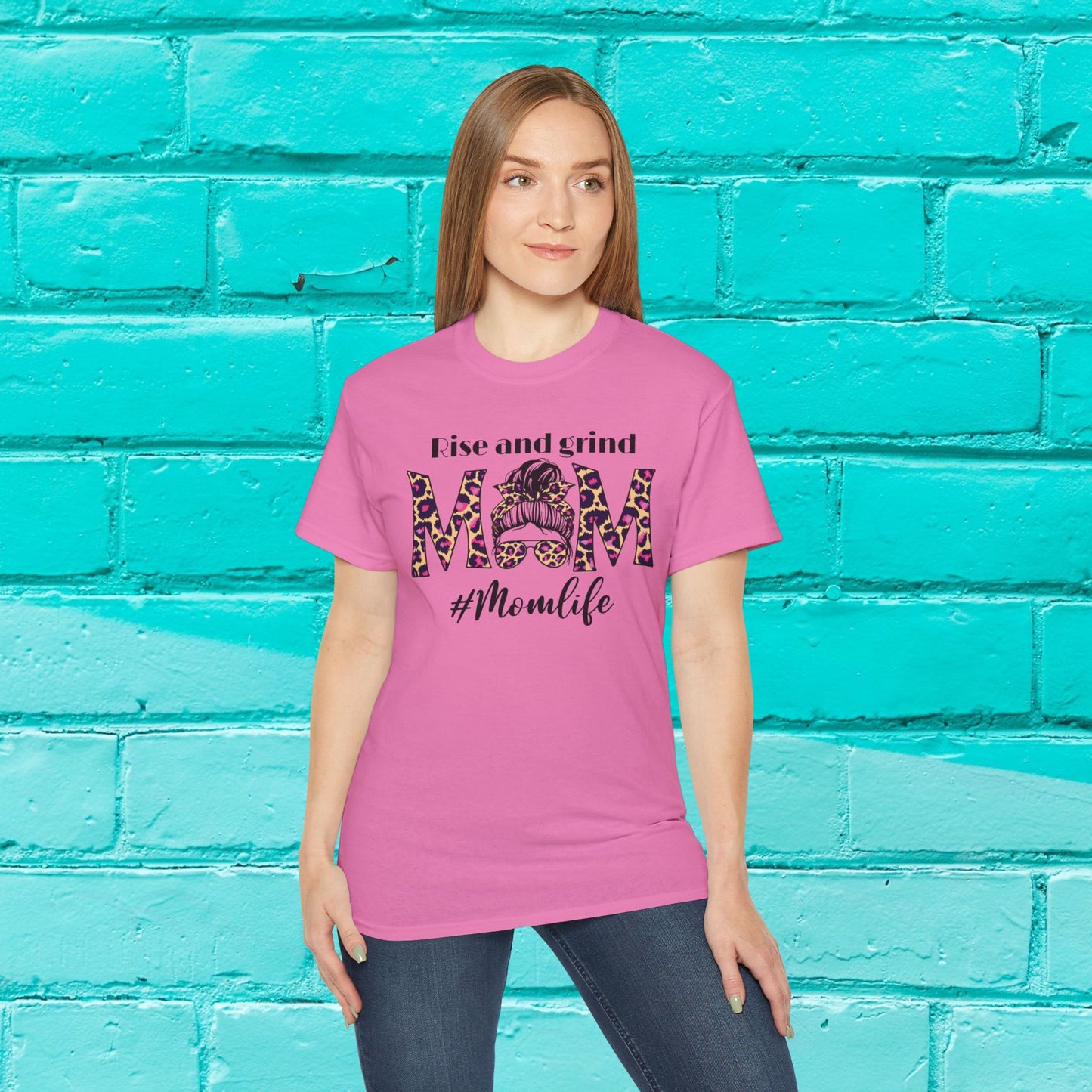 Rise & Grind #Momlife - Motivational Tee - 8 Colors