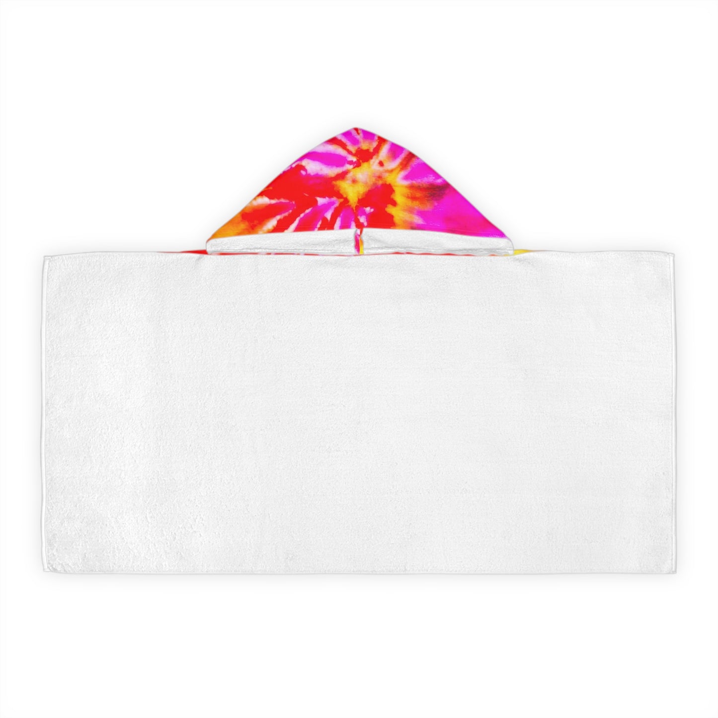 Youth Hooded Towel - Tie Dye Pink