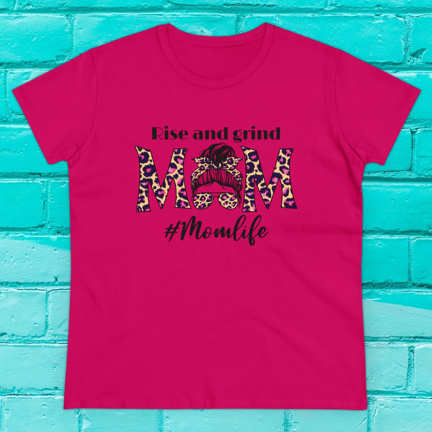 Rise & Grind #Momlife - Motivational Tee - 2 Colors