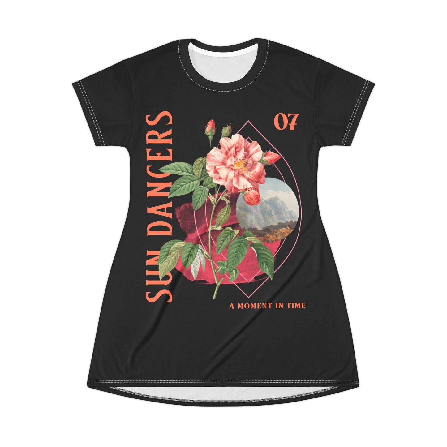 T-Shirt Dress (AOP) - Sun Dancers