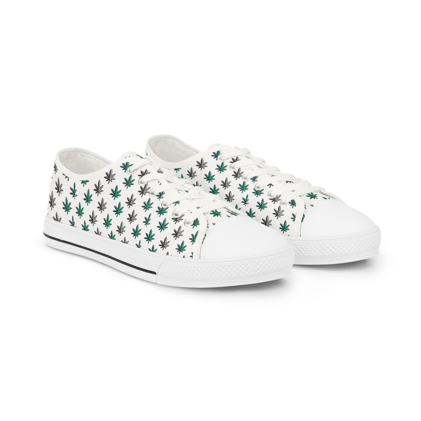 Men's Low Top Sneakers - Green Leaf 420 Collection