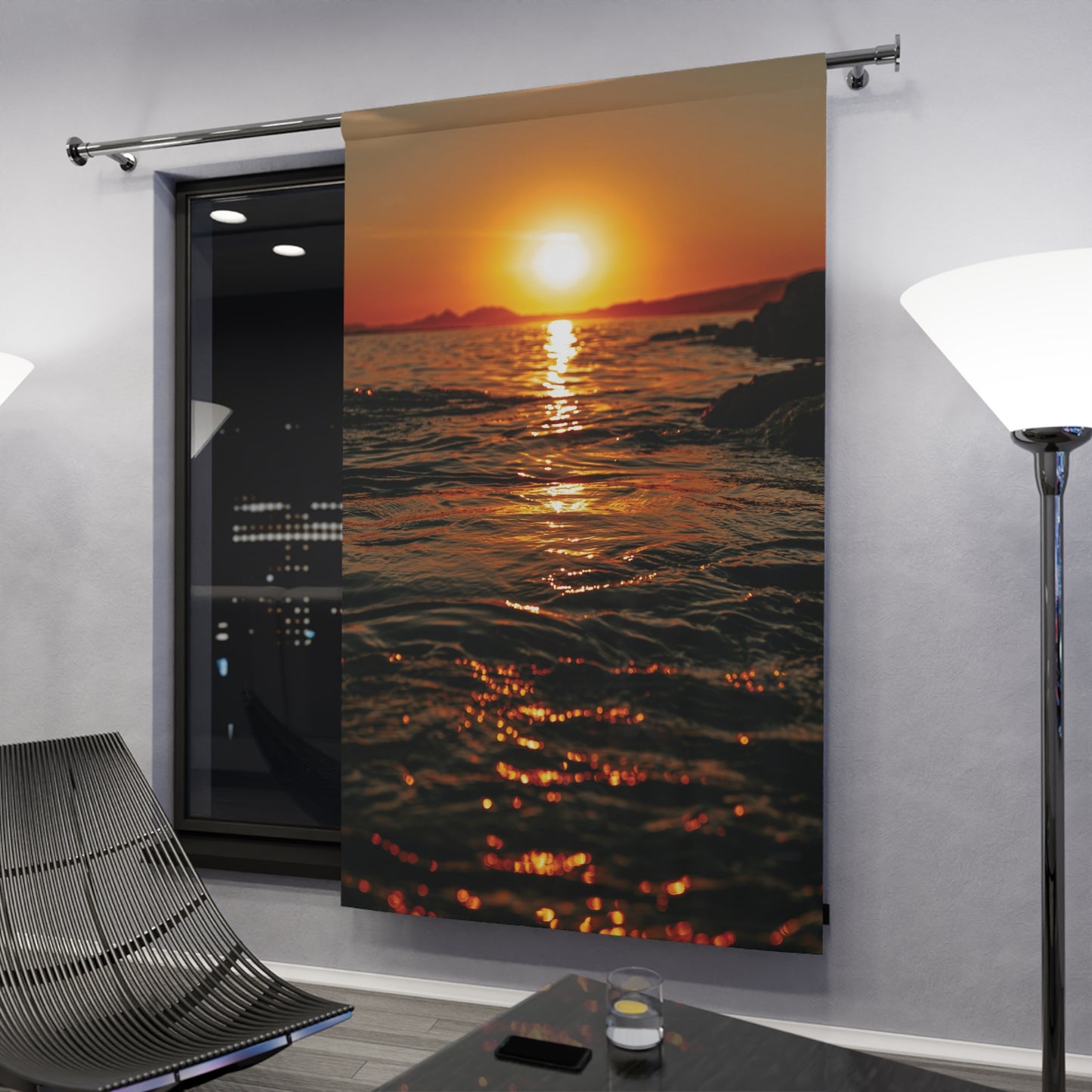 Sunset Over the Ocean Blackout Curtain - 1 Panel