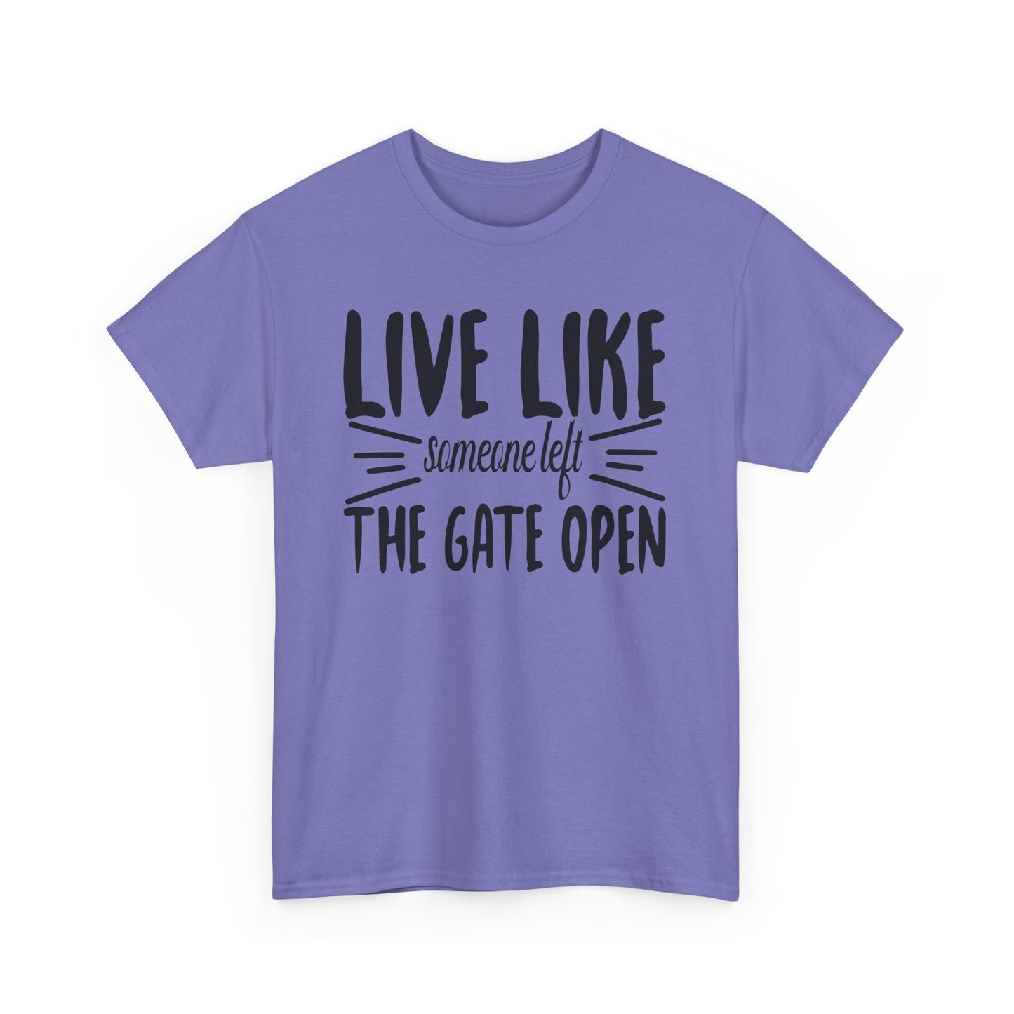 Unisex Heavy Cotton Tee - Live Like The Gates Open