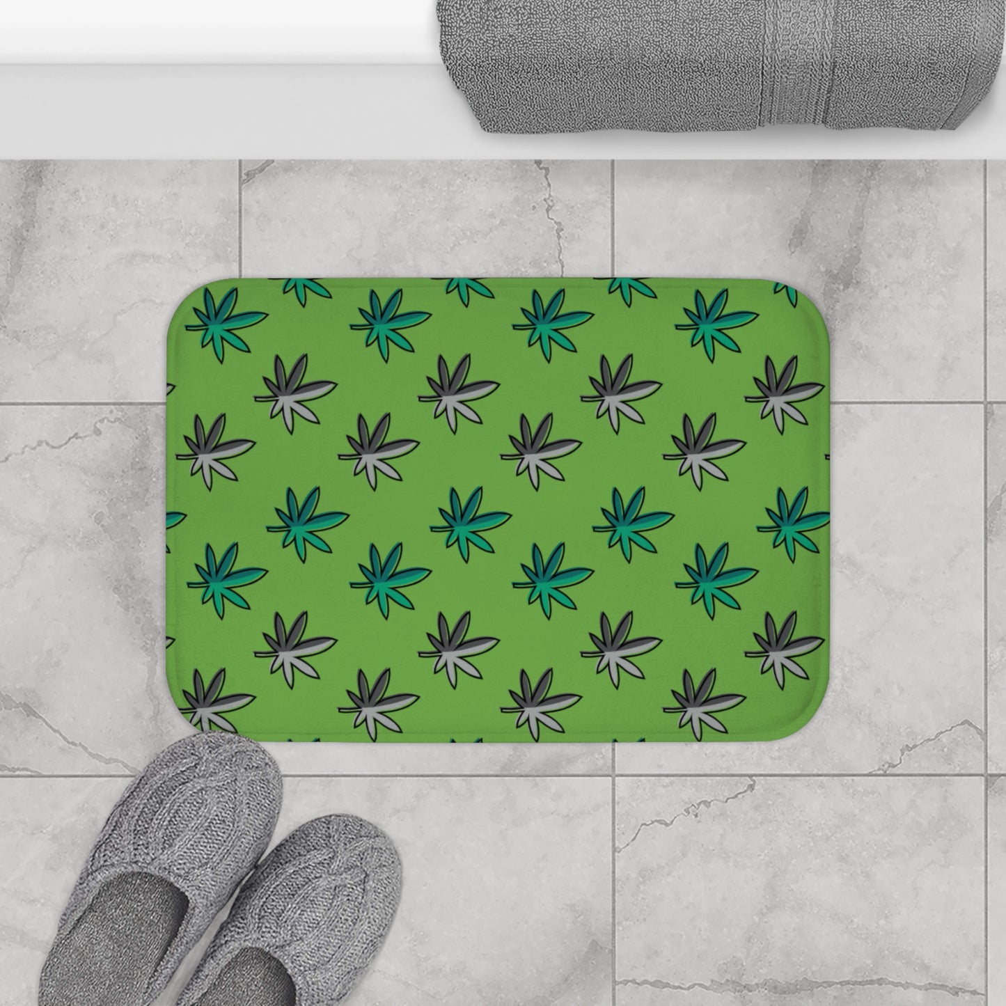 Bath Mat -  Green Leaf 420 Collection