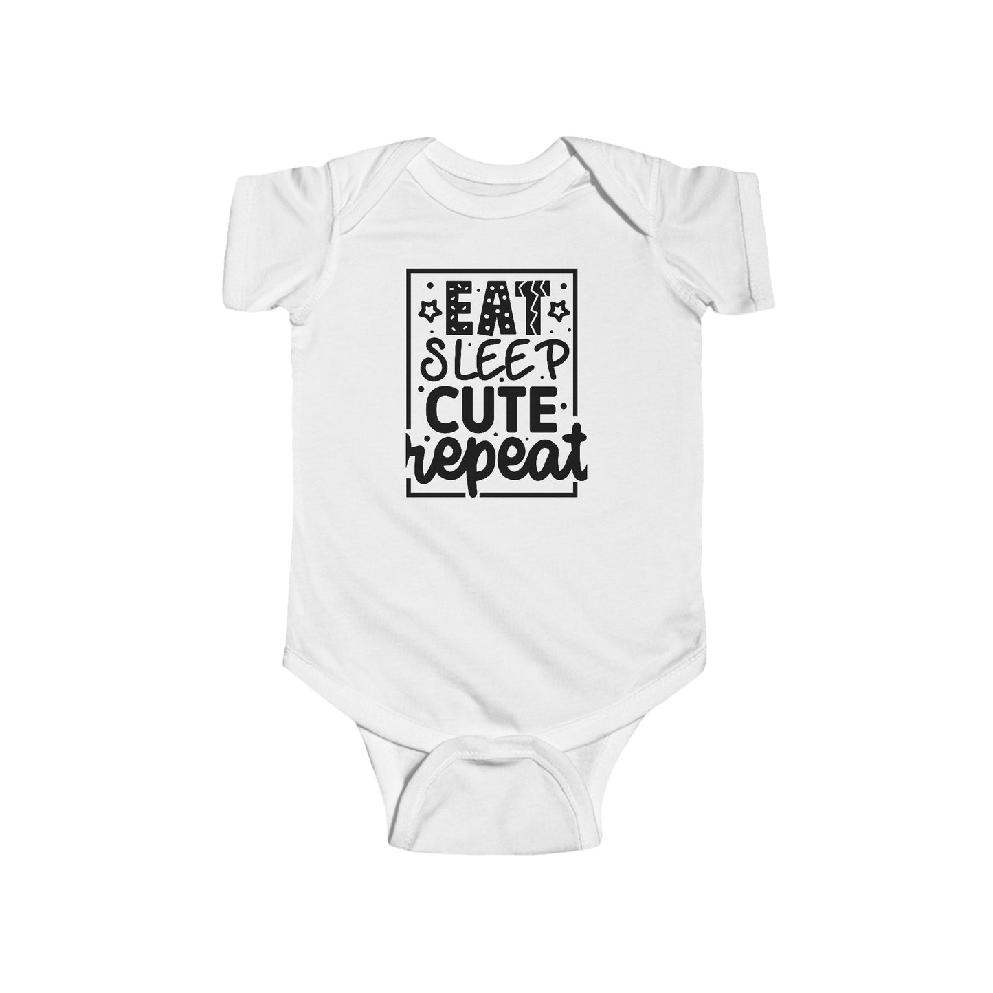 Infant Fine Jersey Bodysuit - Eat Sleep Rinse Repeat