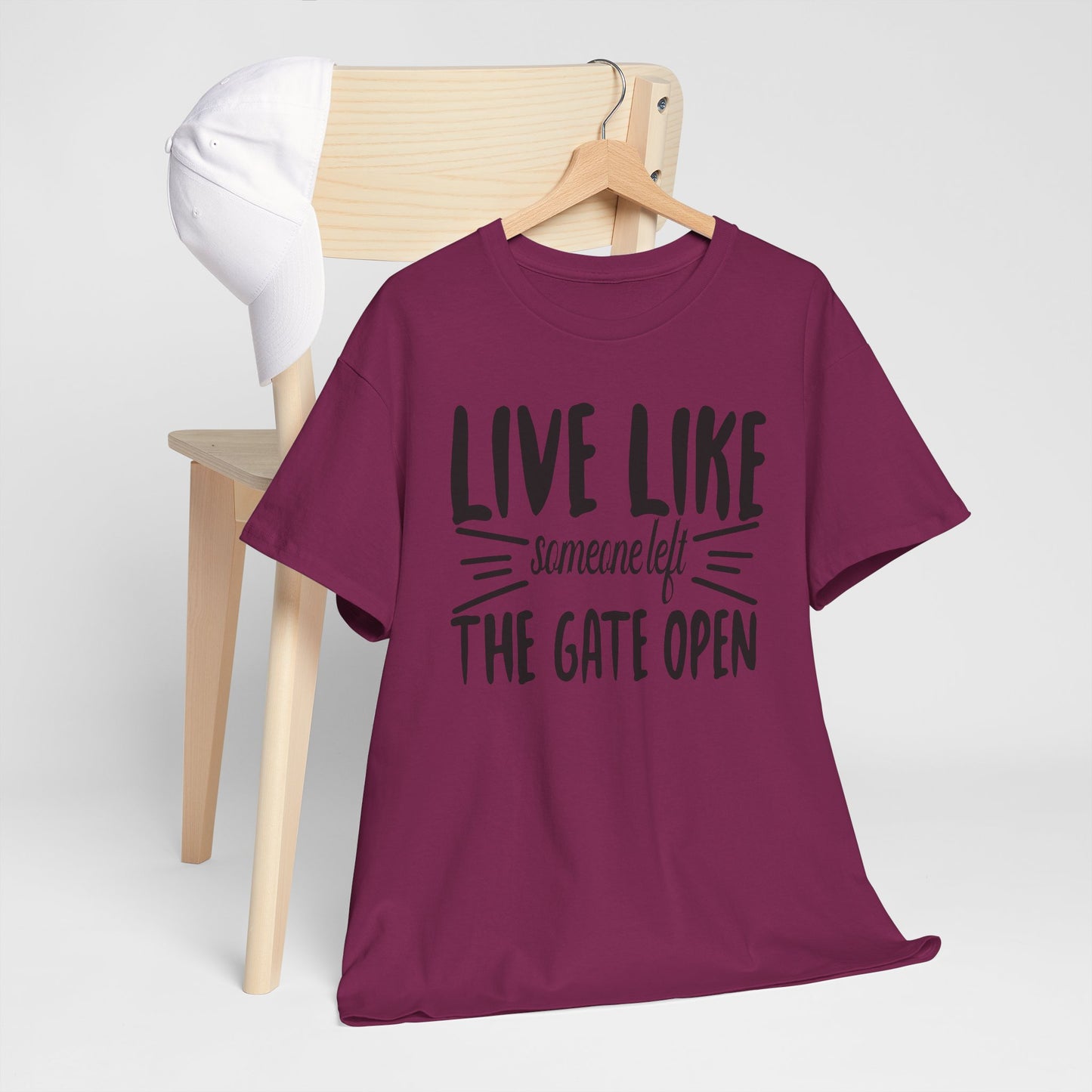 Live Like The Gates Open - Cotton Tee