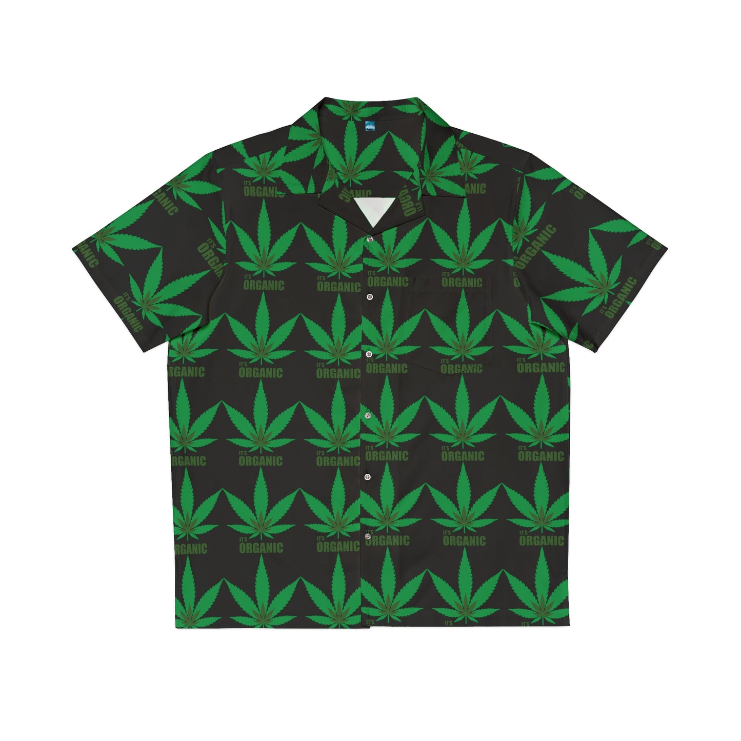 Hawaiian Shirt - Green Leaf 420 Collection