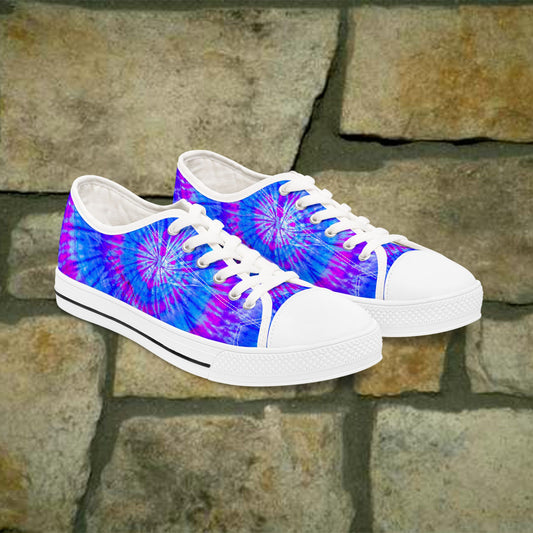 Women's Low Top Sneakers - Blue Splash