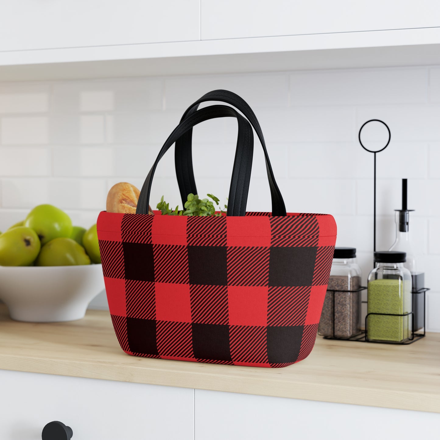 Lunch Bag - Red Plaid