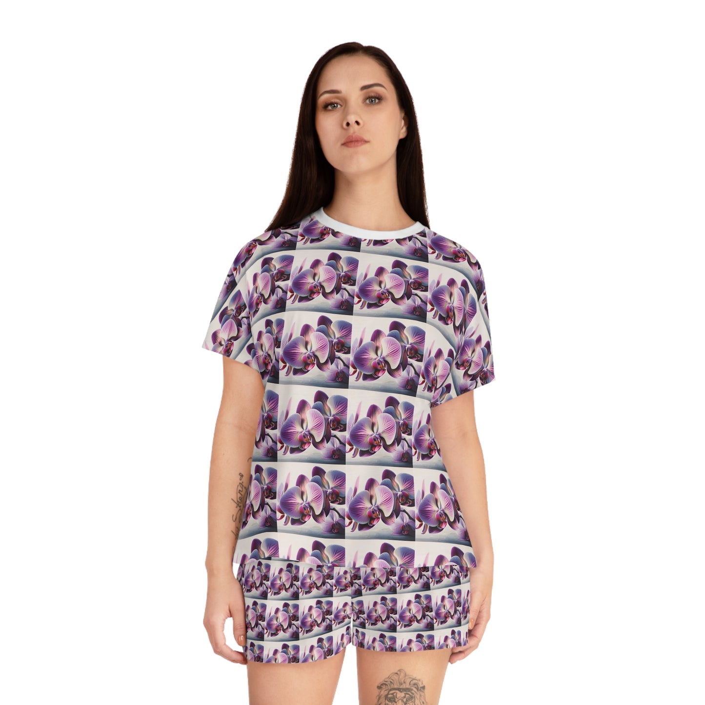 Pajama Set - Orchid Print