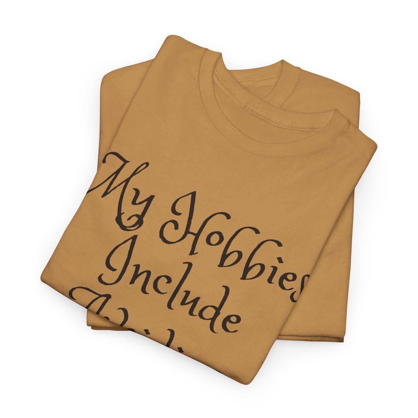 Unisex Cotton Tee - My hobbies include avoiding people and snacks