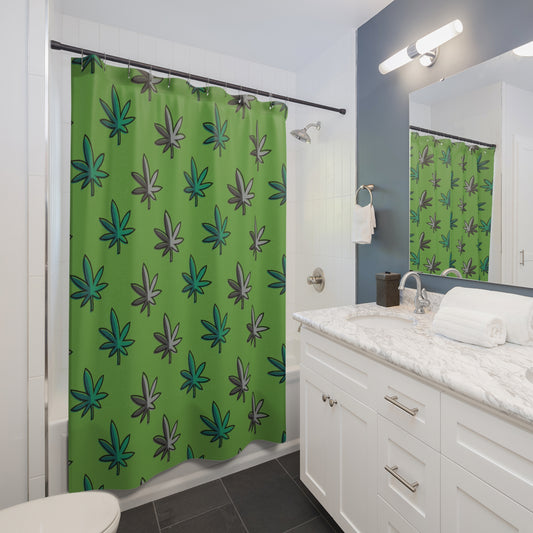 Shower Curtain -  Green Leaf 420 Collection