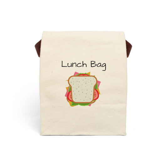 Canvas Lunch Bag With Strap - Sandwich