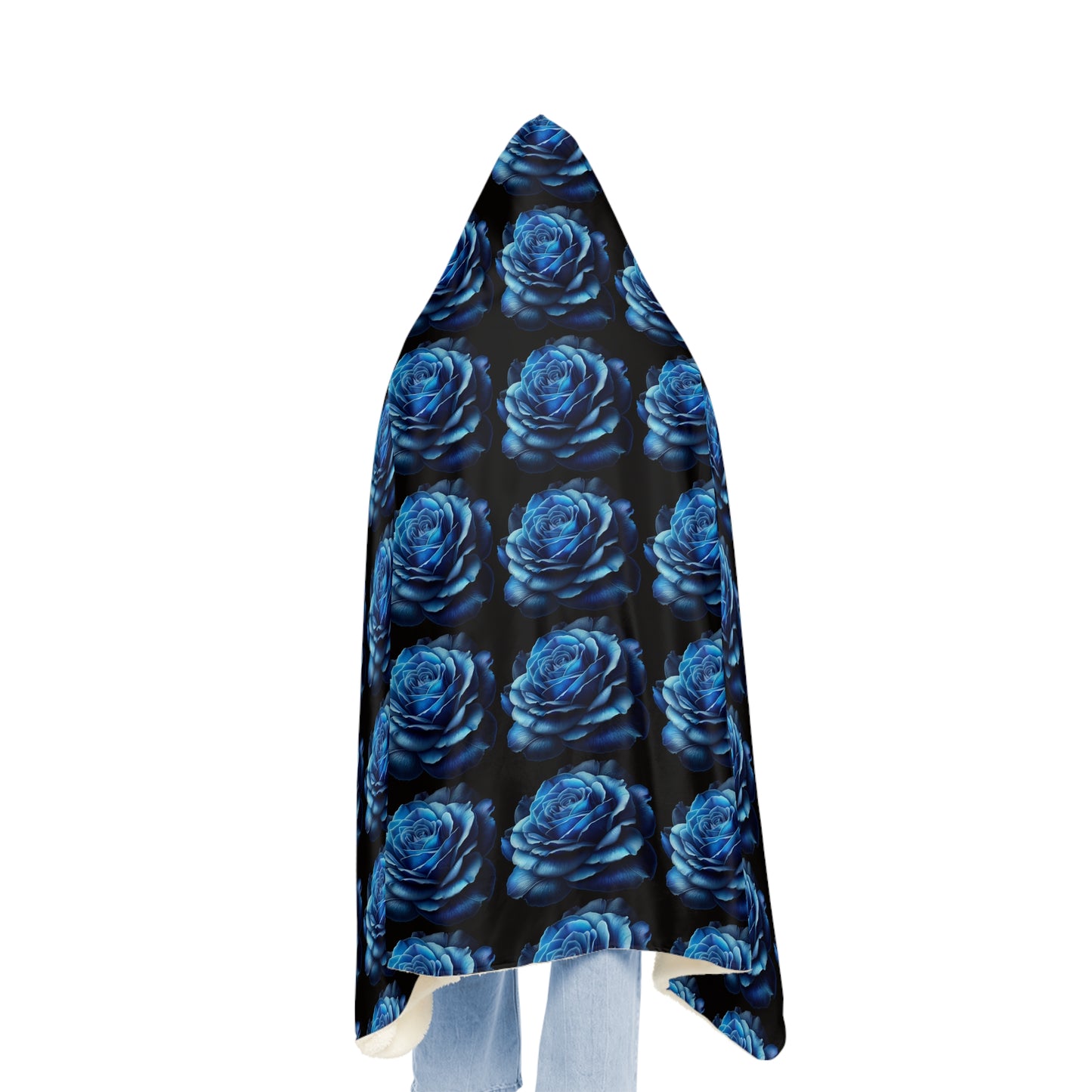 Blue Rose Snuggle Blanket - Luxurious Comfort