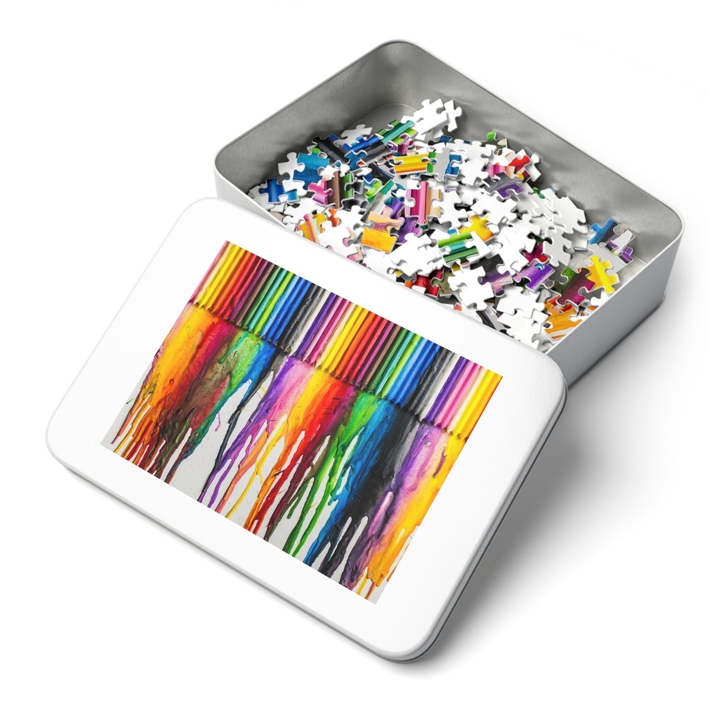 Melted Crayons Jigsaw Puzzle (30, 110, 252, 500,1000-Piece)