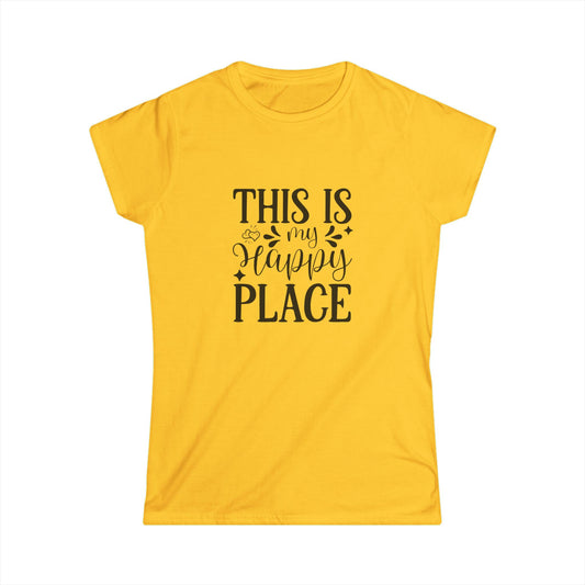 Women's Softstyle Tee - My Happy Place