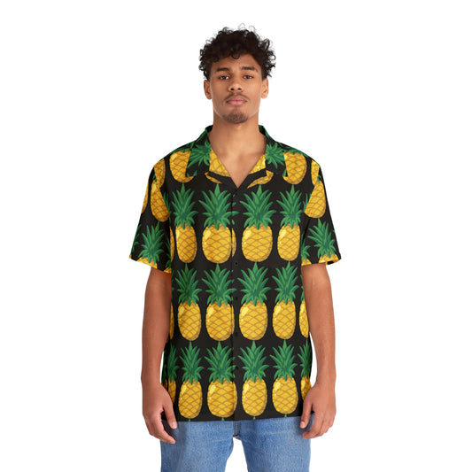 Men's Hawaiian Shirt  - Pineapple Pattern