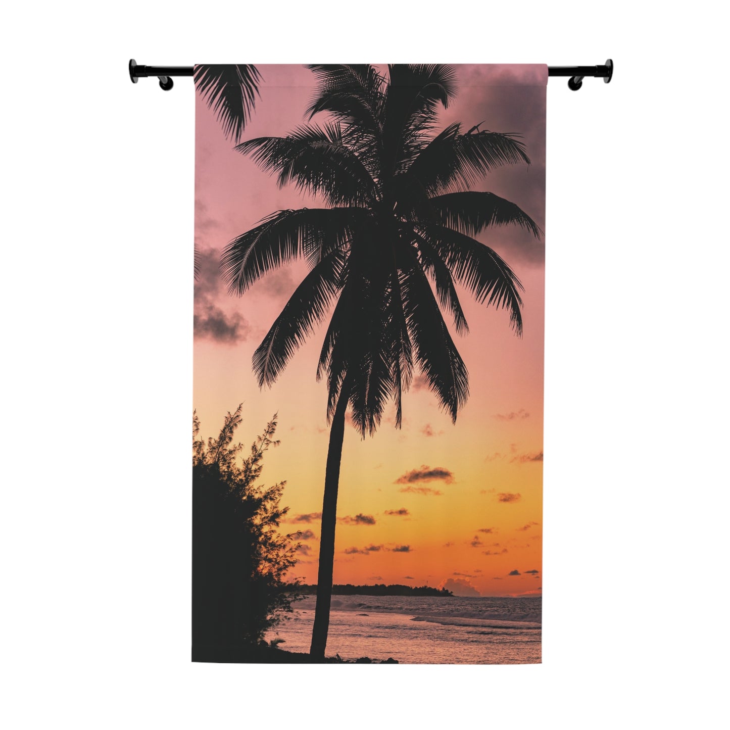 Palm Tree Blackout Window Curtain - Tropical Paradise  (1 Panel)