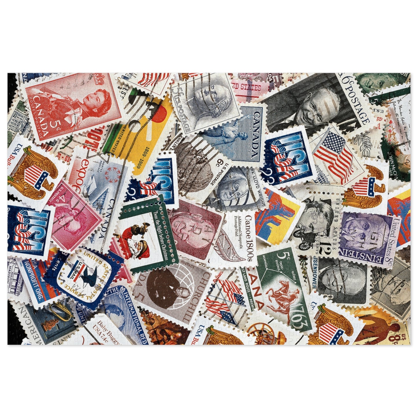 Stamps Jigsaw Puzzle (30, 110, 252, 500, 1000-Piece)