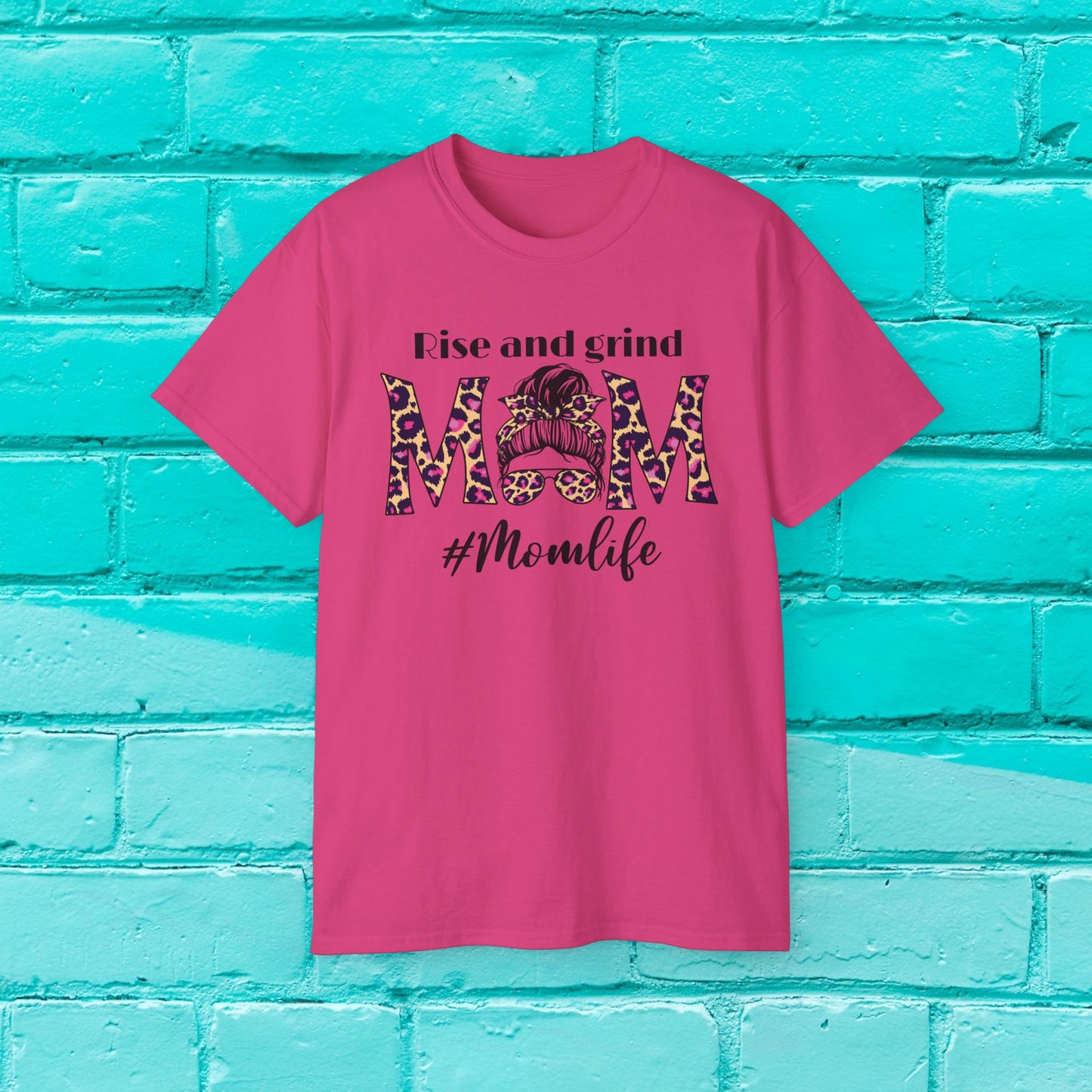 Rise & Grind #Momlife - Motivational Tee - 8 Colors