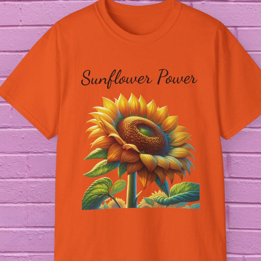 Sunflower Power - Sassy T-Shirt