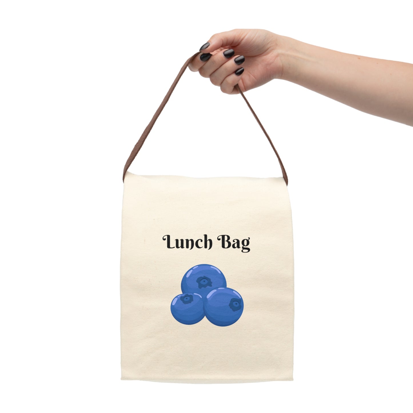 Canvas Lunch Bag - Blue Berry