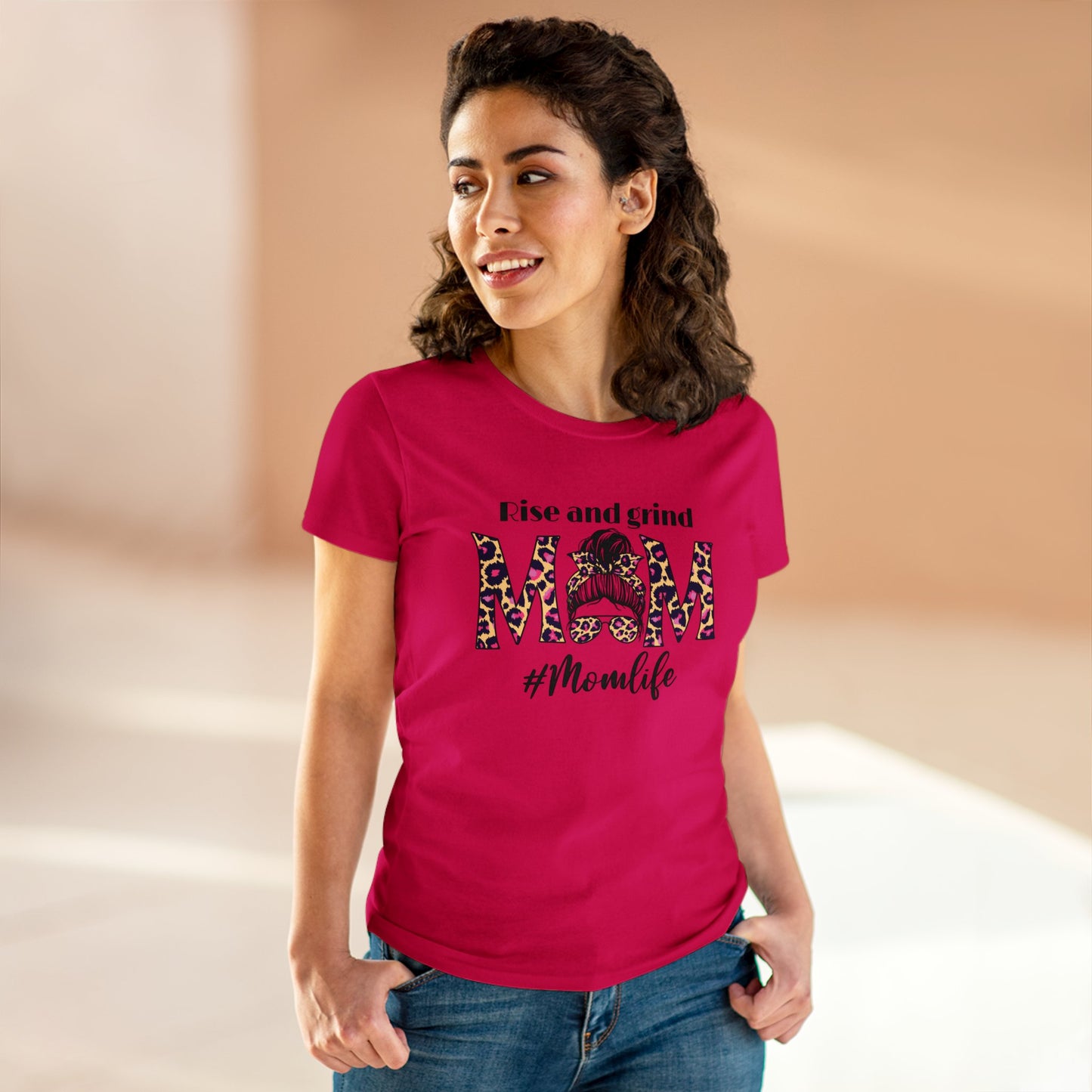 Rise & Grind #Momlife - Motivational Tee - 2 Colors