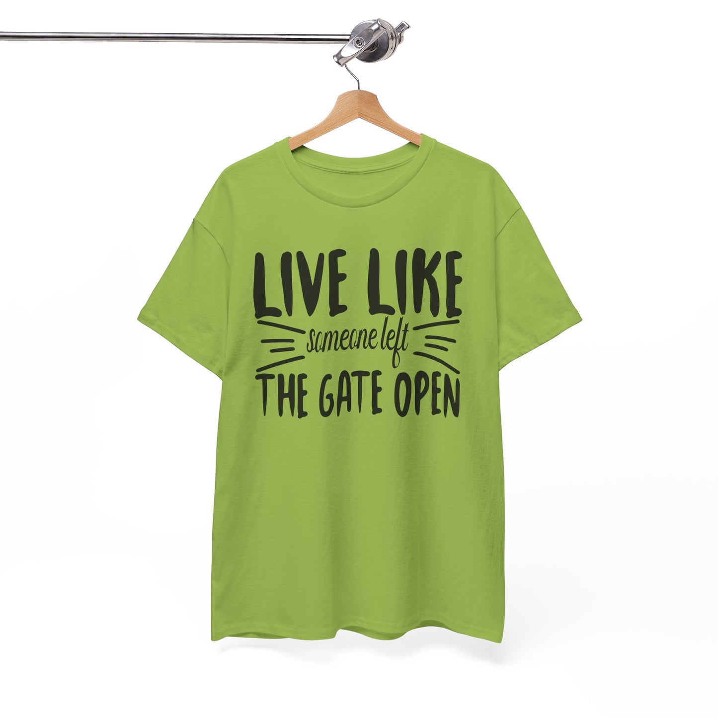 Unisex Heavy Cotton Tee - Live Like The Gates Open