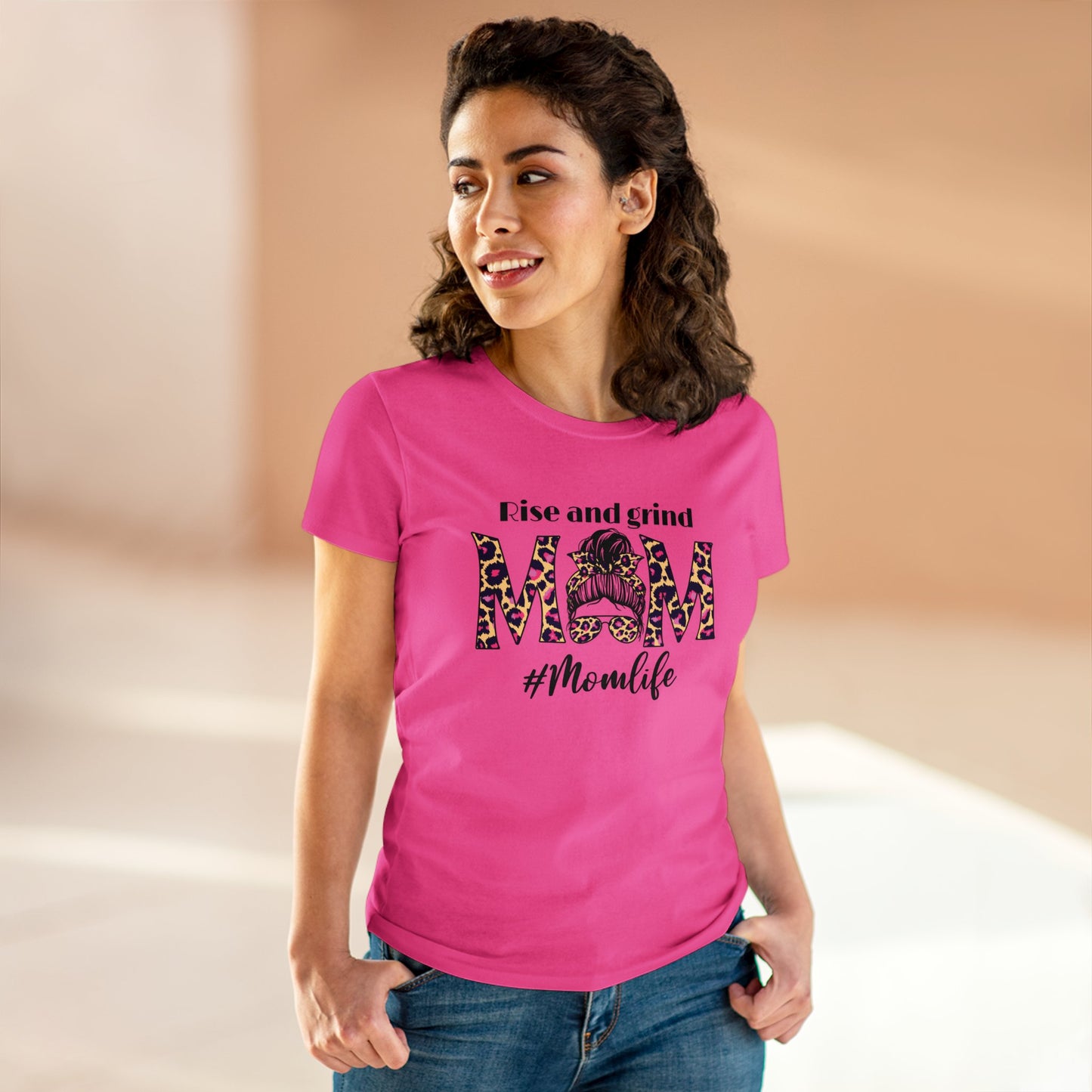 Rise & Grind #Momlife - Motivational Tee - 2 Colors