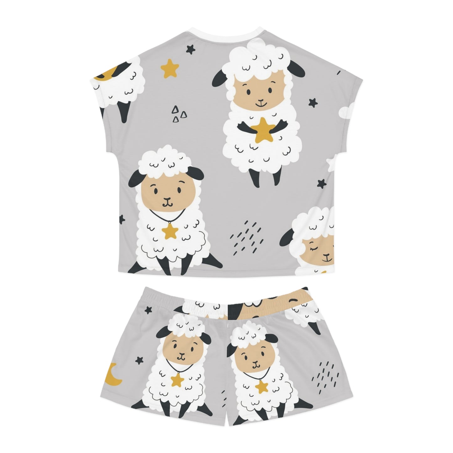 Pajama Set Short - Sheep Pattern