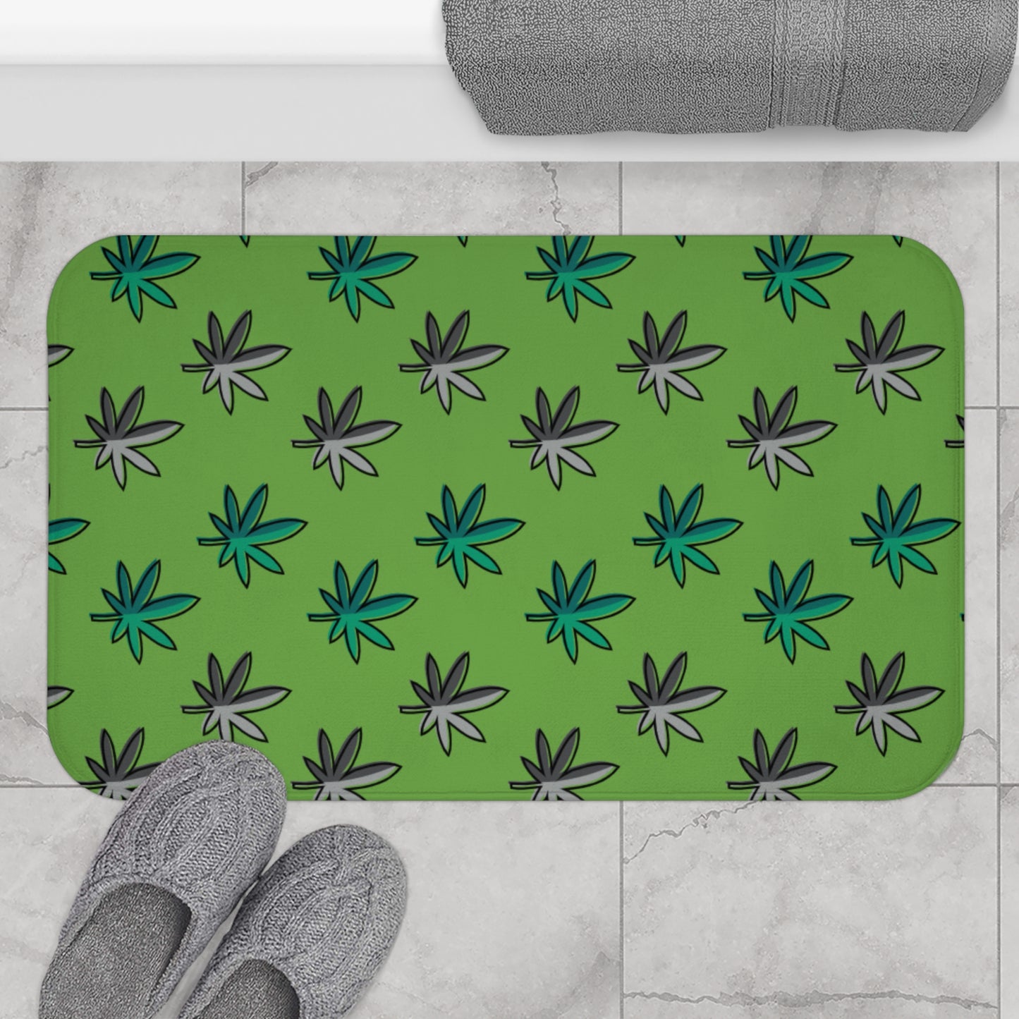 Bath Mat -  Green Leaf 420 Collection