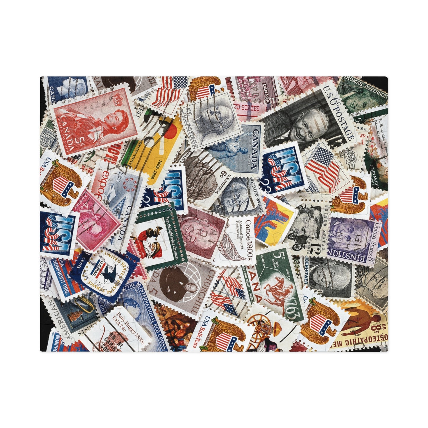 Stamps Jigsaw Puzzle (30, 110, 252, 500, 1000-Piece)