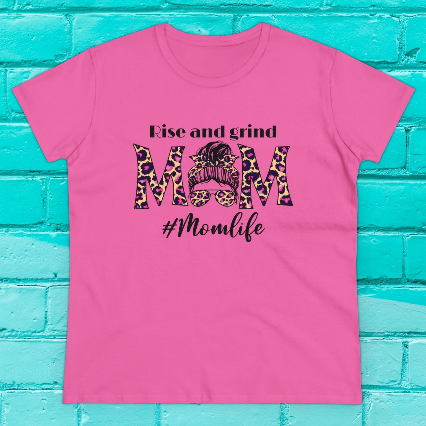 Rise & Grind #Momlife - Motivational Tee - 2 Colors