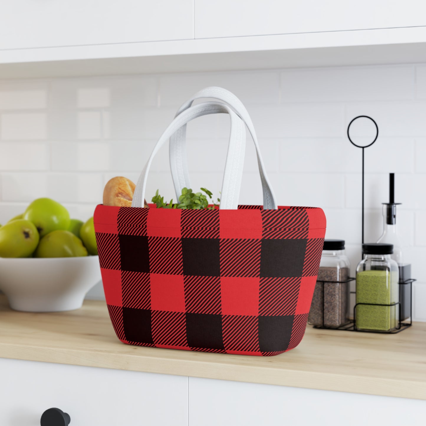 Lunch Bag - Red Plaid