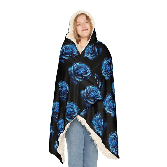 Blue Rose Snuggle Blanket