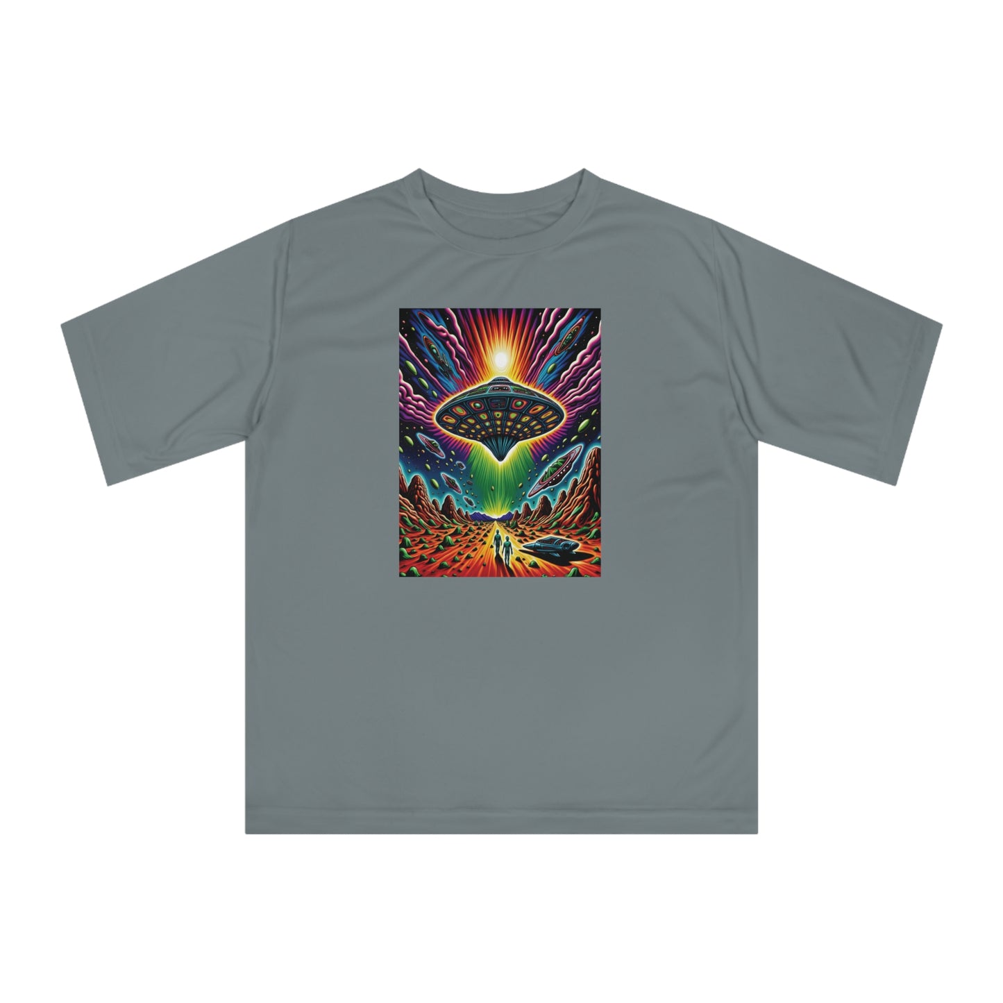 Rainbow UFO Graphic T-Shirt  - Unisex - 4 Colors