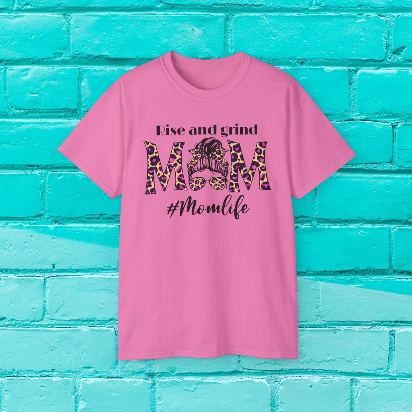 Rise & Grind #Momlife - Motivational Tee - 8 Colors