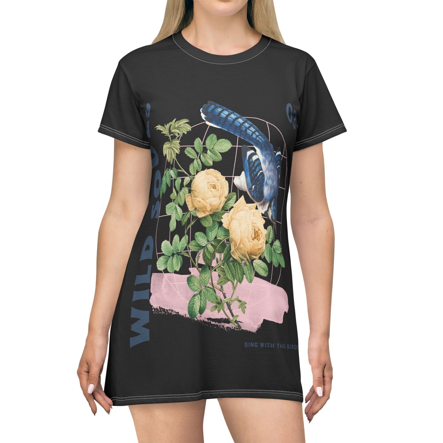 T-Shirt Dress (AOP) - Wild Souls