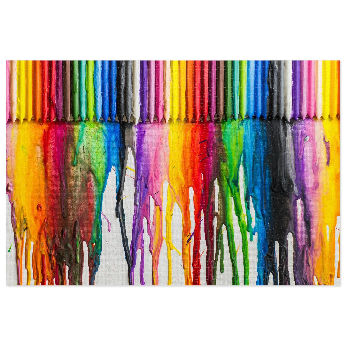 Melted Crayons Jigsaw Puzzle (30, 110, 252, 500,1000-Piece)