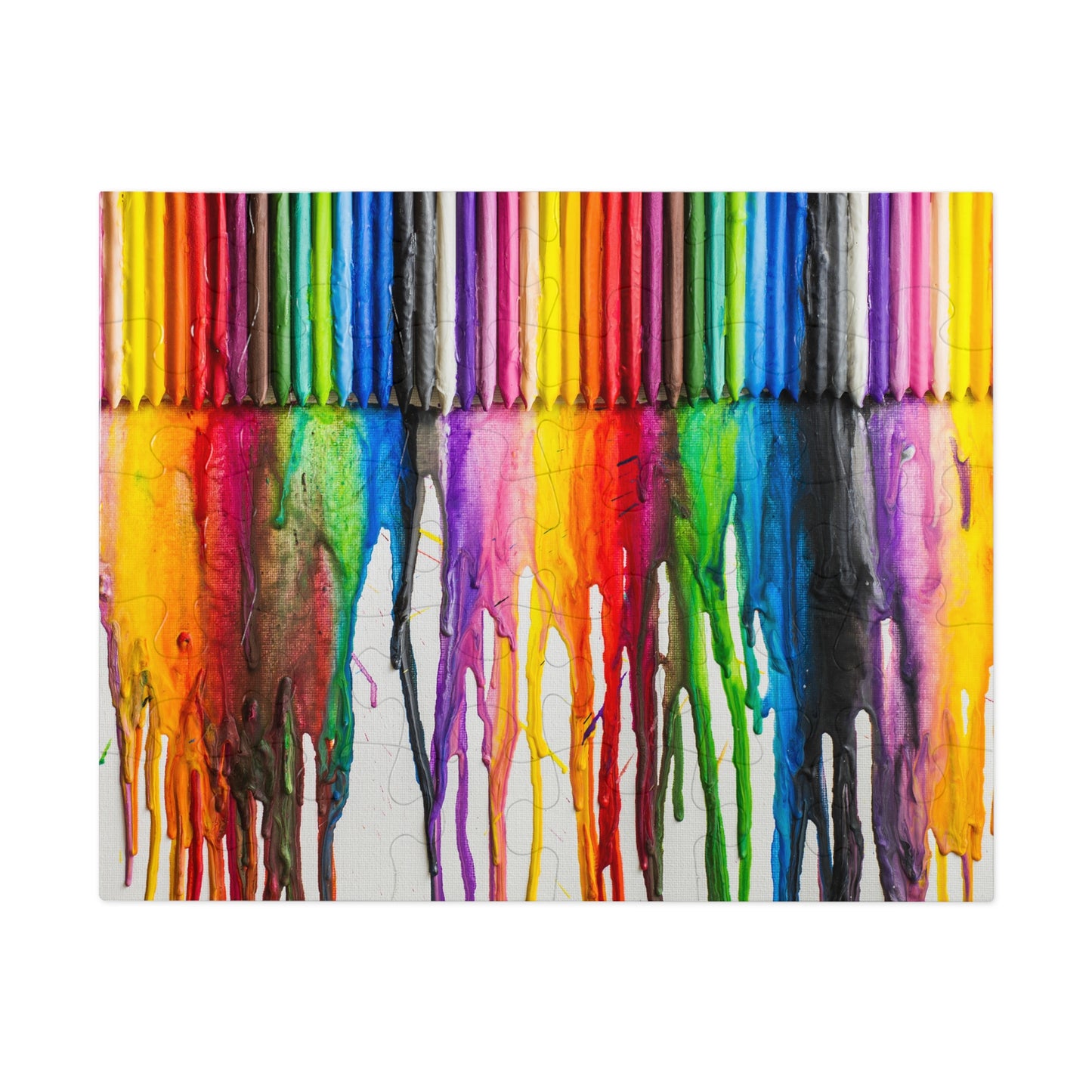 Melted Crayons Jigsaw Puzzle (30, 110, 252, 500,1000-Piece)