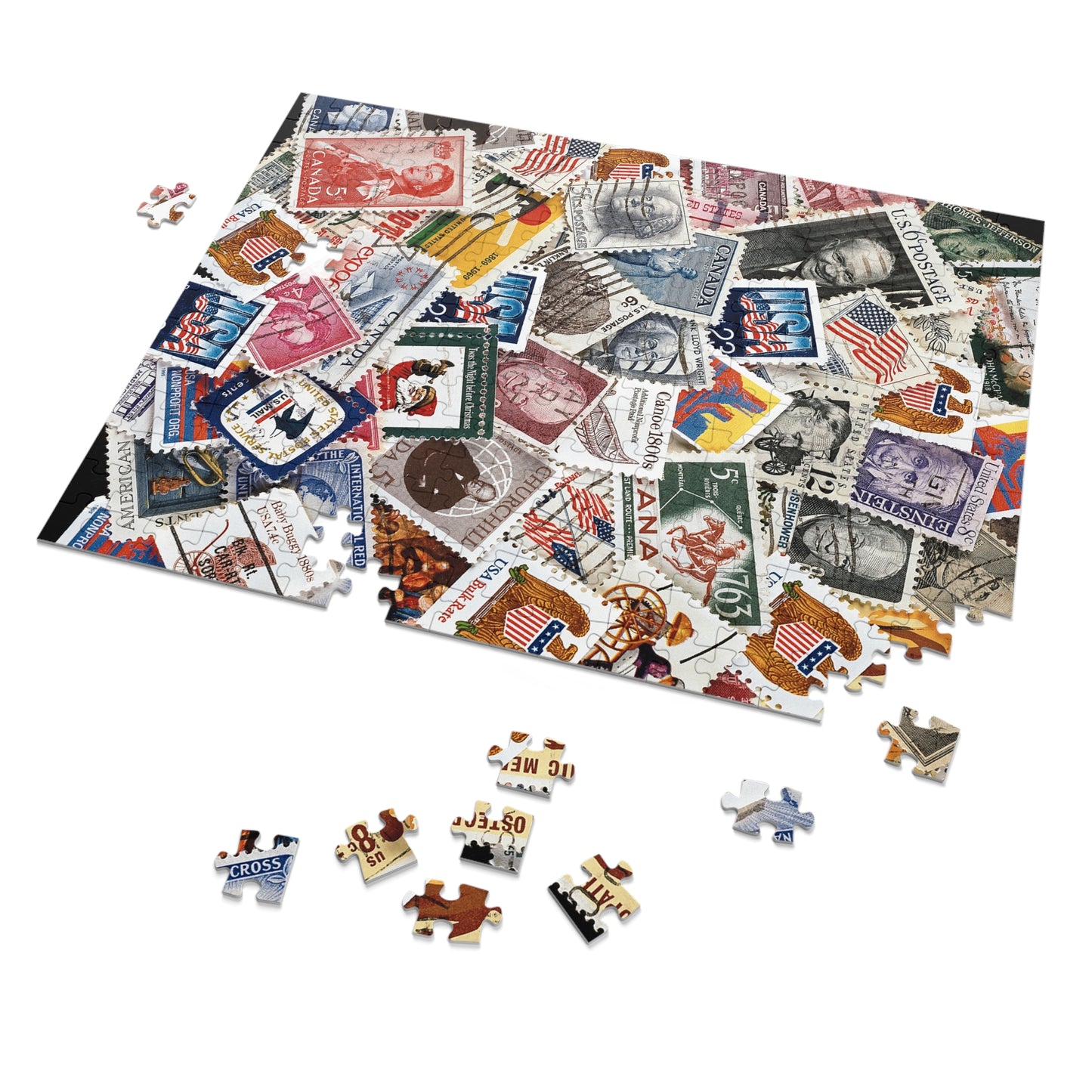 Stamps Jigsaw Puzzle (30, 110, 252, 500, 1000-Piece)