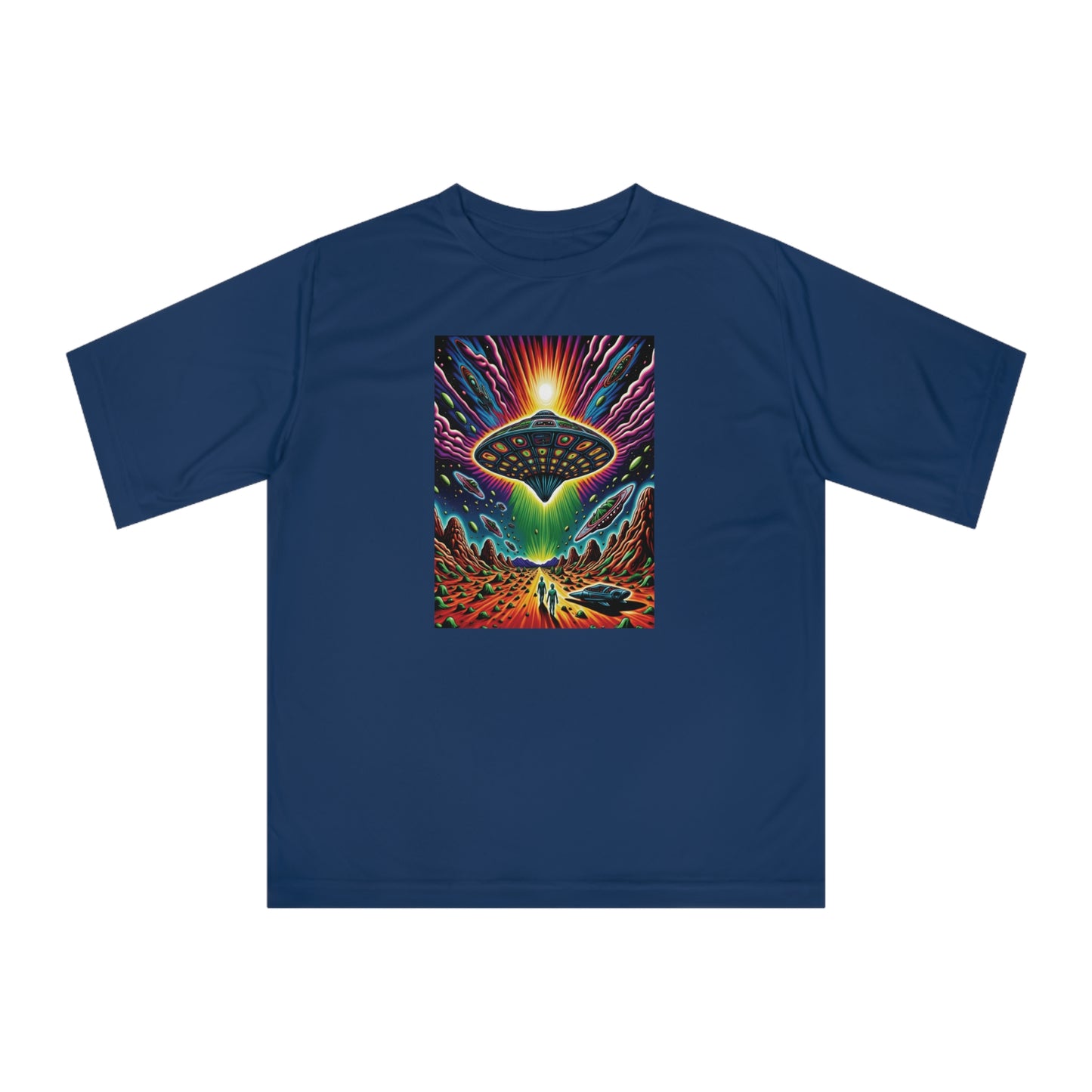 Rainbow UFO Graphic T-Shirt  - Unisex - 4 Colors