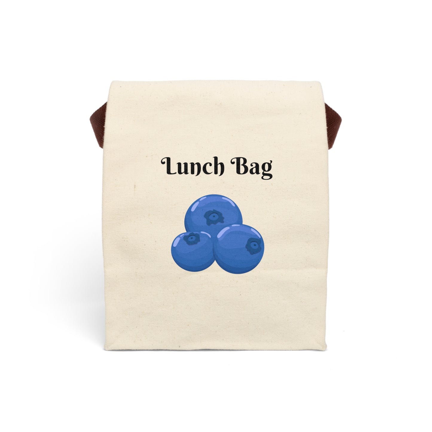 Canvas Lunch Bag - Blue Berry