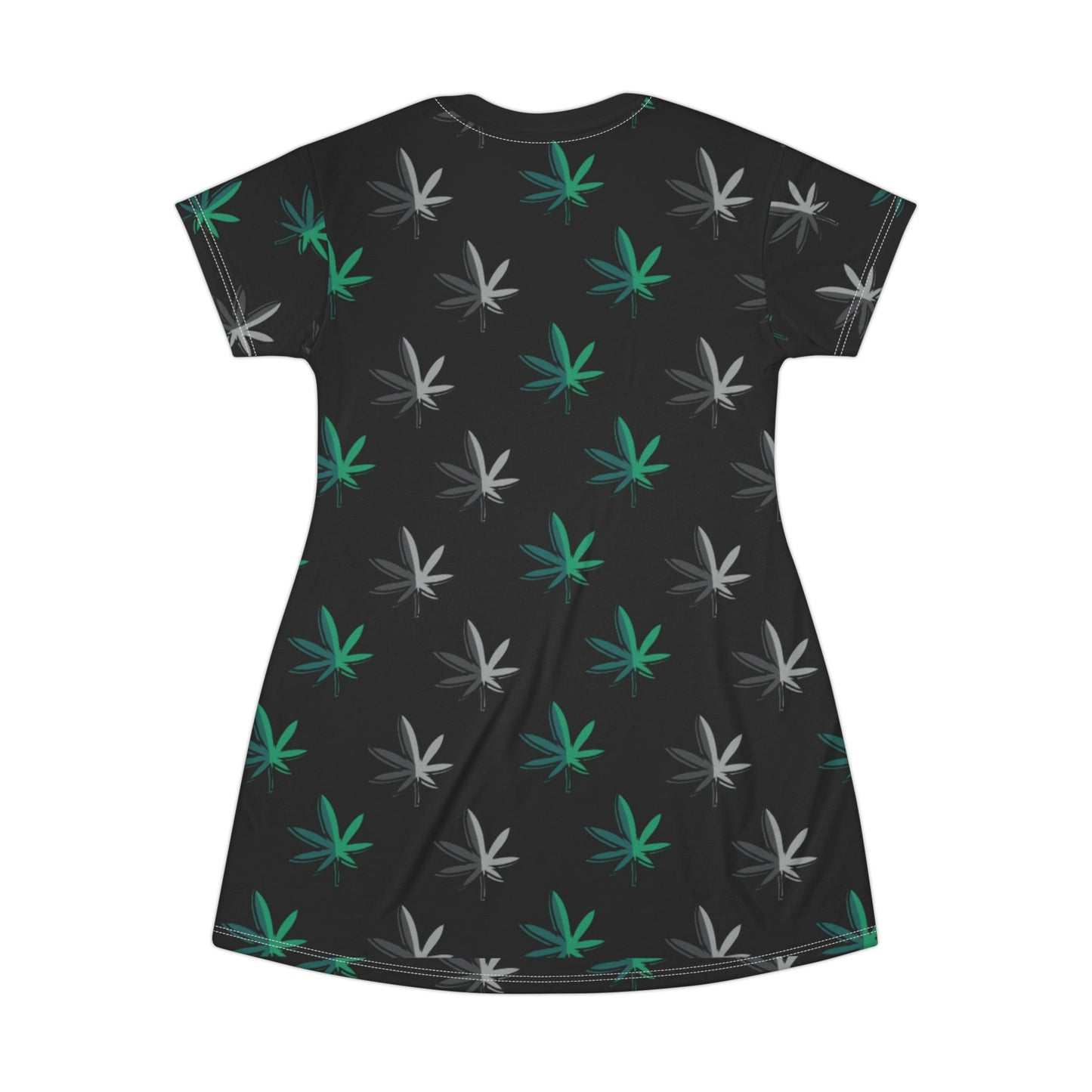 T-Shirt Dress -  Green Leaf 420 Collection