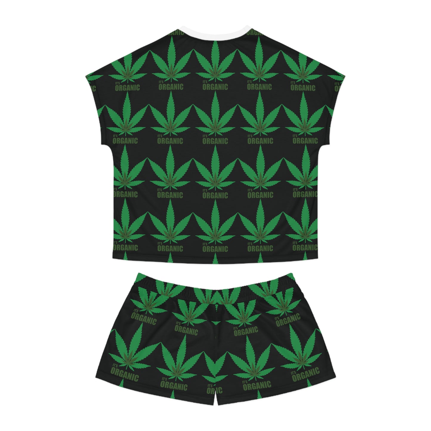 Pajama Set Short -  Green Leaf 420 Collection